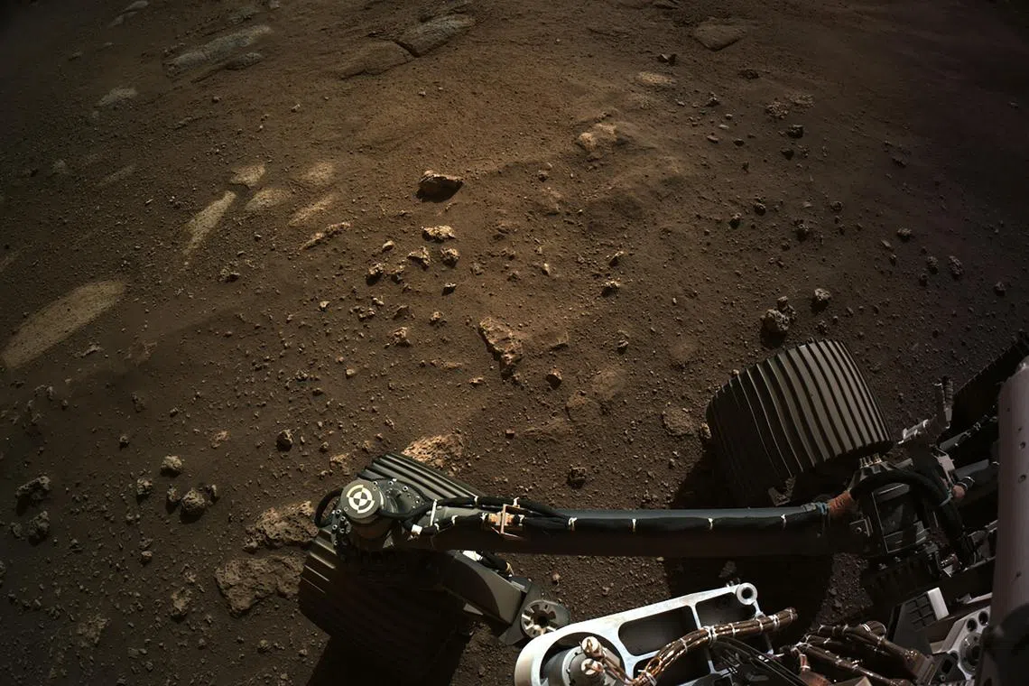 Nasa's Perseverance Rover picked up the sound of the whirlwind as it passed over its microphone.