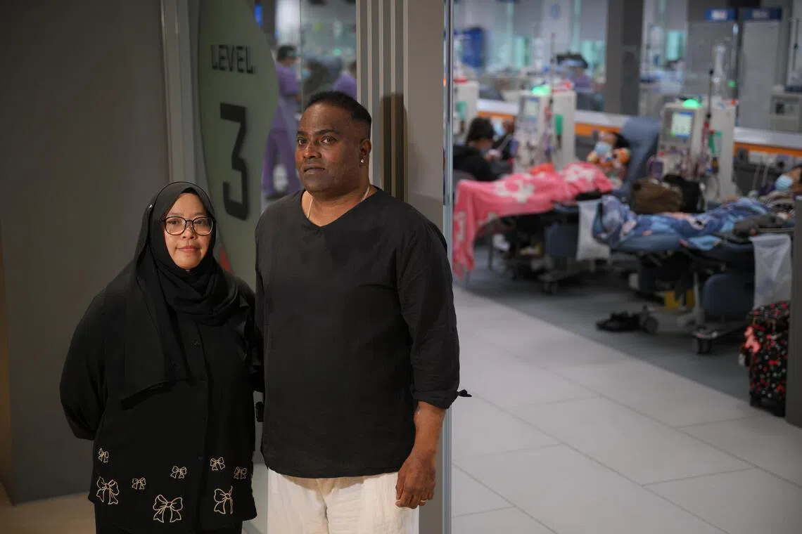 Azliza Aman (left), 57, and N Nantahkumaran, 45, found part time employment to not only provide for their families but also to be able to go for regular dialysis to preserve their lives.