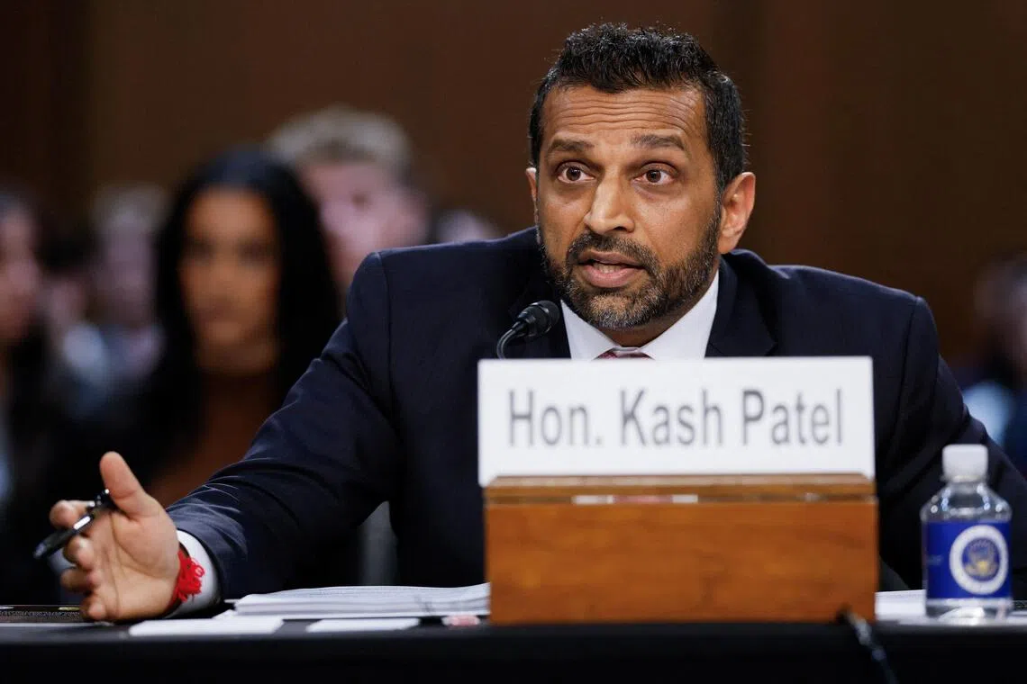 Democrats accuse FBI director Kash Patel of intimidating journalists