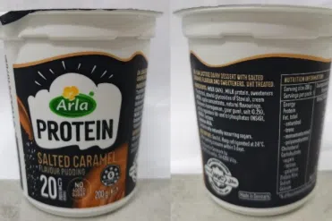 Arla蛋白布丁因可能含有玻璃碎片而被召回