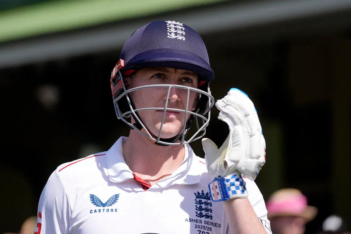 Cricket - The Ashes - Australia v England - Fifth Test - Sydney Cricket Ground, Sydney, Australia - January 5, 2026 England's Harry Brook walks out to bat on day 2. REUTERS/Asanka Brendon Ratnayake