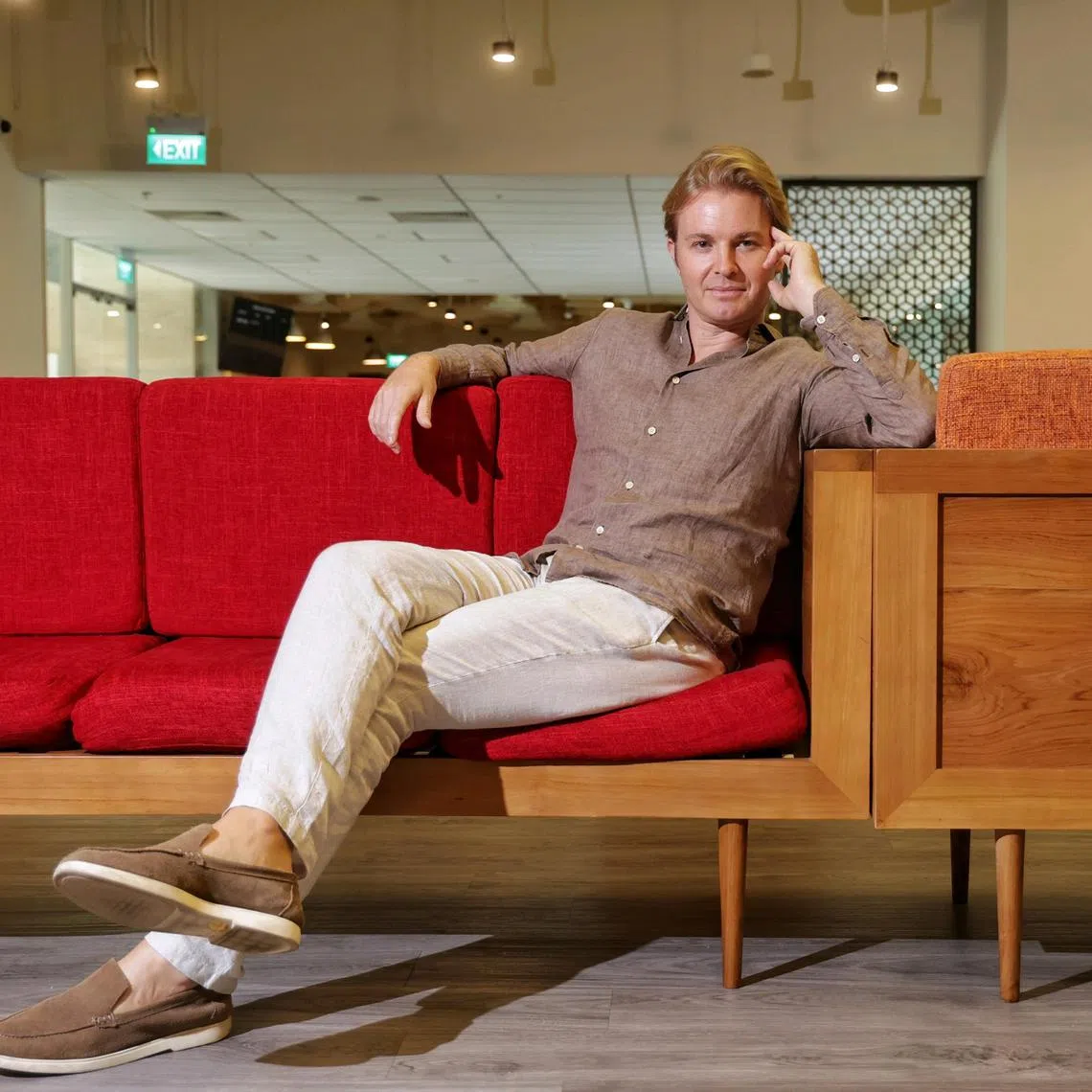 Portrait of former F1 world champion and entrepreneur Nico Rosberg for Me and My Money in SPH Media on Dec 11, 2024.