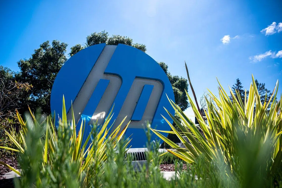 HP second-quarter revenue declined 22 per cent to US$12.9 billion.