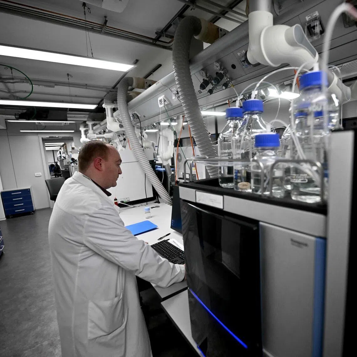 A person works in the laboratories of the Italian Sports Medicine Federation (FMSI) headquarters and antidoping laboratory, in Rome on January 2026. The facility, one of 30 worldwide accredited by the WADA (World Antidoping Agency), is located on the outskirts of the capital, making Italy a point of reference not only for the upcoming Olympic and Paralympic Games Milano Cortina 2026, but also for the international sports system. 