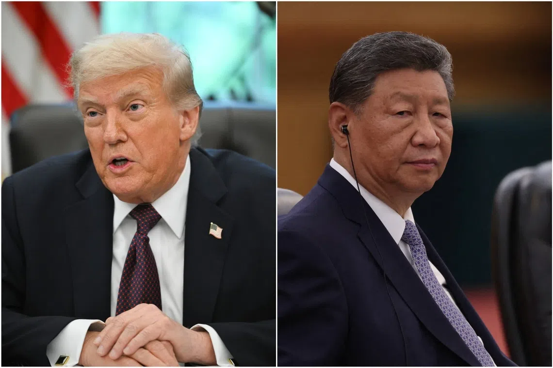 US President Donald Trump is expected to speak with Chinese leader Xi Jinping on Sept 19.