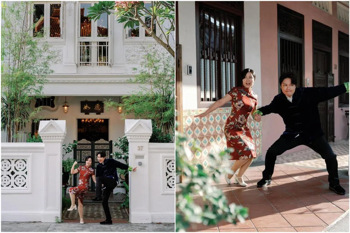 Chen Xi shared wedding photos with his Japanese wife Mami on social media on July 14.