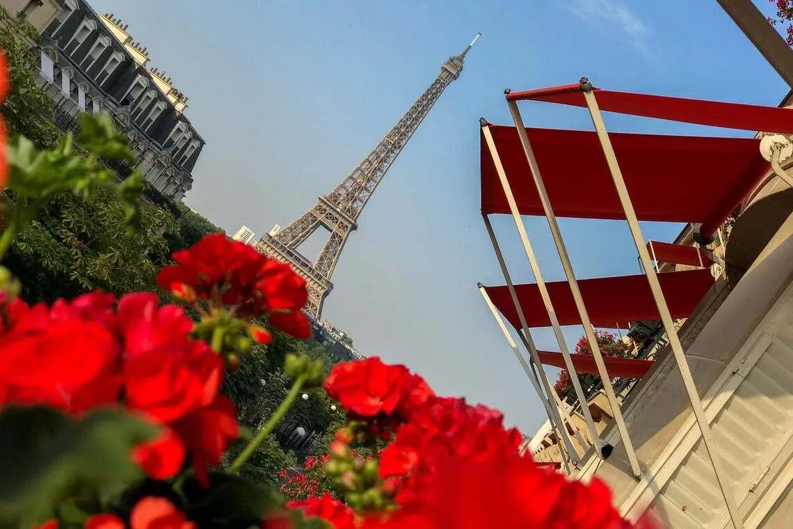 SM Lee took this photo from his hotel balcony when he attended the Bastille Day Military Parade in Paris in 2018.