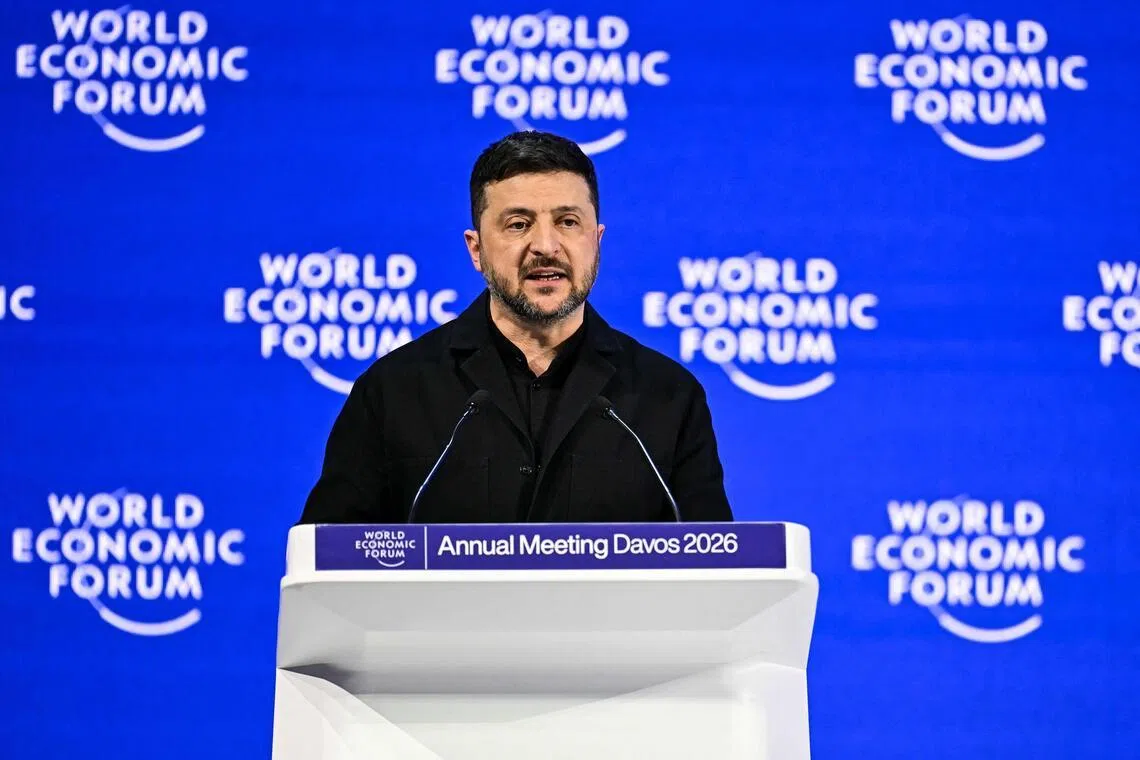 In fiery Davos speech, Ukraine’s Zelensky blasts EU, says US ‘security guarantees’ ready