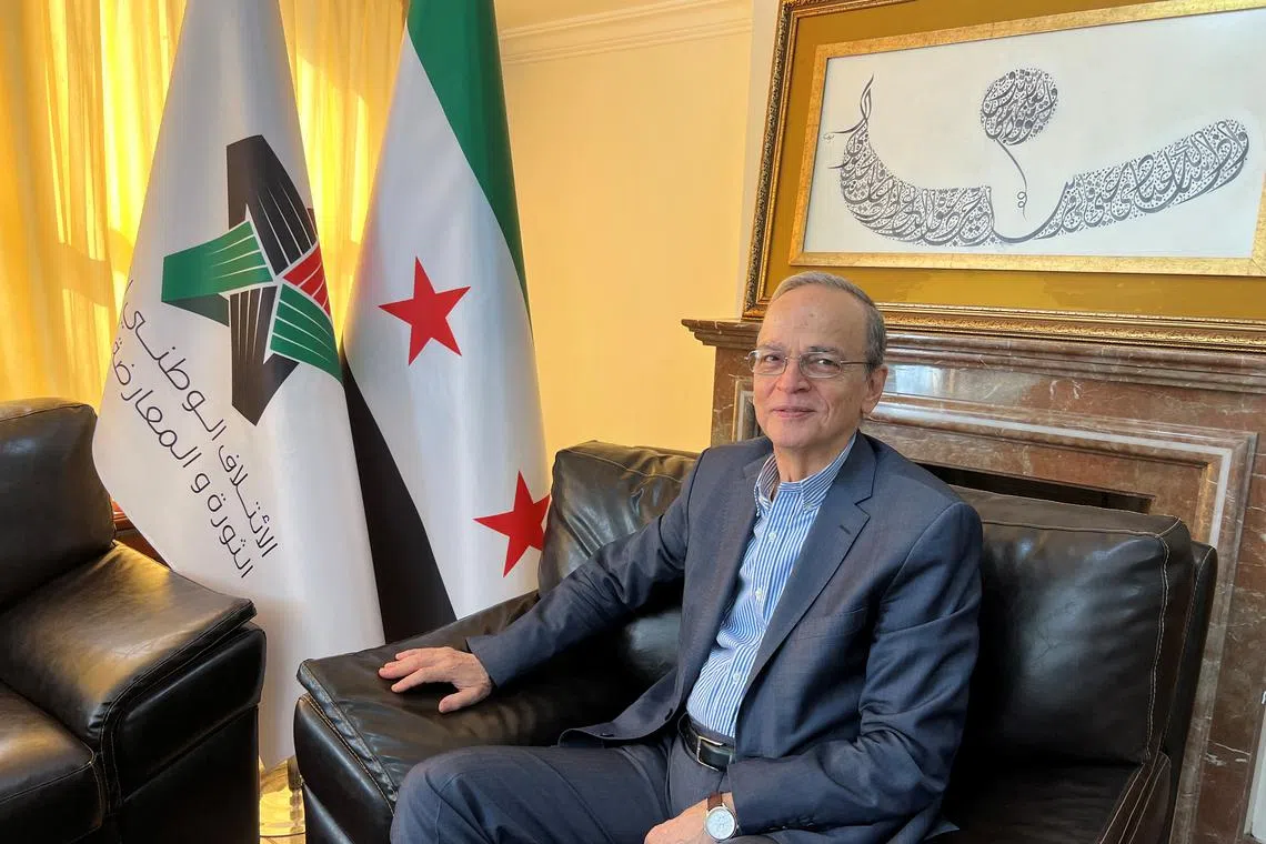 Hadi Al Bahra, president of the National Coalition of Syrian Revolution and Opposition Forces, poses after an interview with Reuters in his office in Istanbul, Turkey, September 19, 2024. REUTERS/Jonathan Spicer