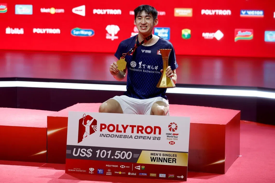 Canada’s Victor Lai stuns Jonatan Christie to win Indonesia Open badminton tournament