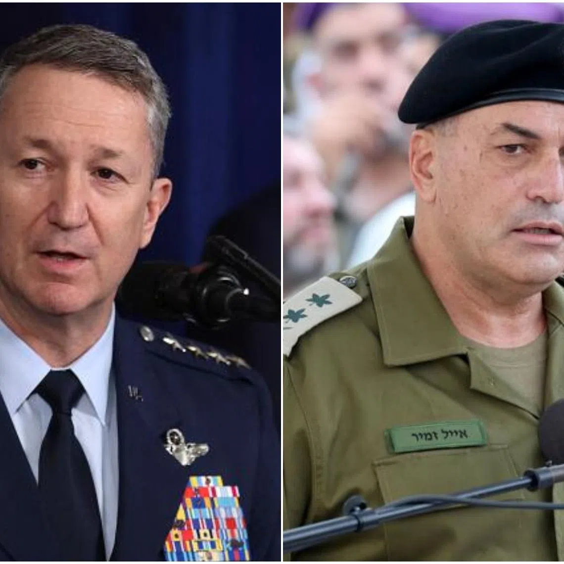 Chairman of the US Joint Chiefs of Staff Dan Caine (left) and the Israeli military chief Eyal Zamir had purportedly held closed-door discussions at the Pentagon.