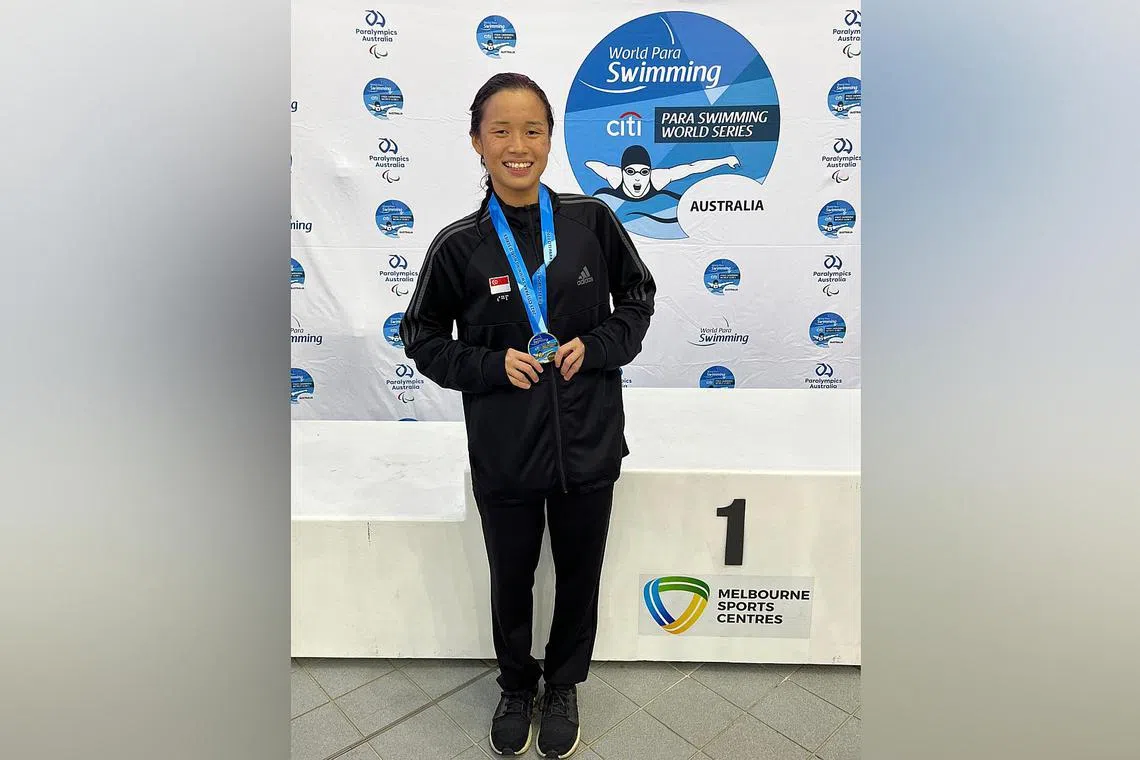 Sophie Soon won gold in the women’s 50m breaststroke multi-class event at the Citi Para Swimming World Series 2023 Melbourne.