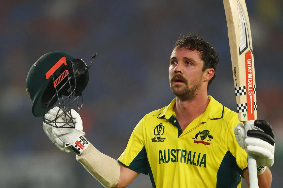 Cricket - ICC Cricket World Cup 2023 - Final - India v Australia - Narendra Modi Stadium, Ahmedabad, India - November 19, 2023 Australia's Travis Head acknowledges the crowd and walks after losing his wicket, caught out by Shubman Gill off the bowling of Mohammed Siraj REUTERS/Andrew Boyers/ File Photo