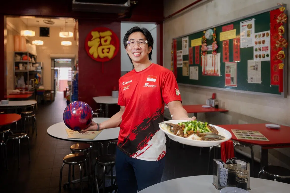 SEA Games 2025 athlete profile - Bowler Jomond Chia who helps out in his parent's restaurant, on Nov 20, 2025.