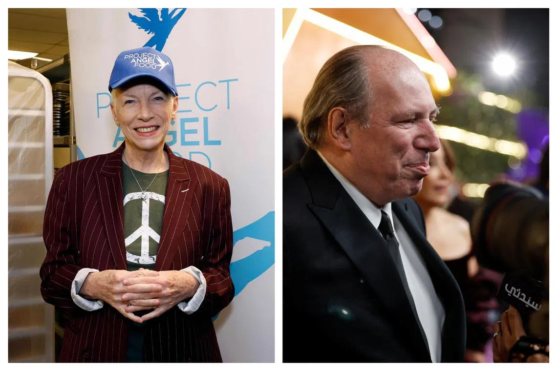 Scottish singer Annie Lennox (left) and German composer Hans Zimmer (right) are among the musicians urging the British government to review its plans