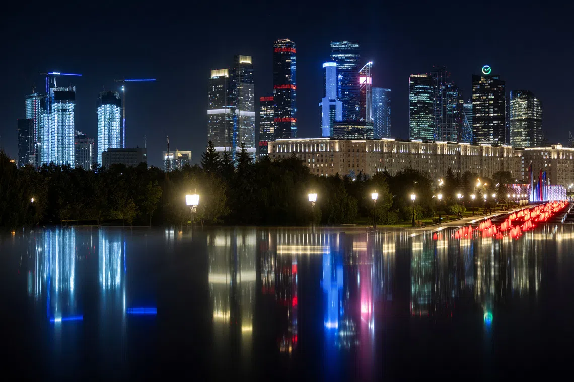A view on skyscrapers of Moscow City International Business District from Victory Park in Moscow, Russia, September 5, 2024. REUTERS/Maxim Shemetov