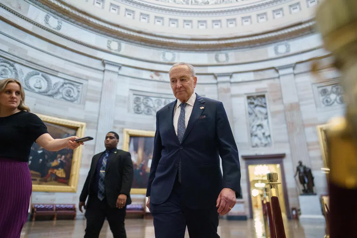 Ten Democrats, including Minority Leader Chuck Schumer of New York, voted in favour of a Republican Bill that prevented a government shutdown, sparking fury in the party.