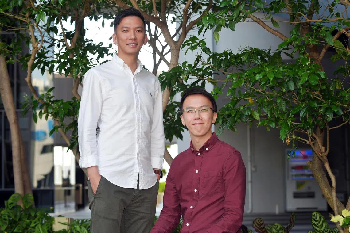 Mr Lim Wen Cong (left) donated part of his liver to his brother Mr Lim Wen Ming.