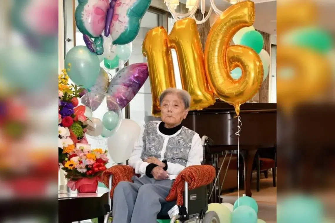 Ms Tomiko Itooka, who was born on May 23, 1908, lives in the western Japanese city of Ashiya.