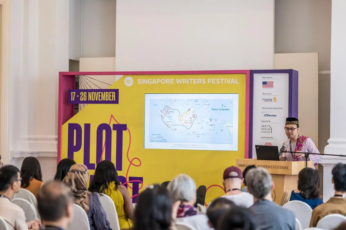 Museum docent Hafiz Rashid (pictured) presented on the concept of the Nusantara, while his panellists explored the Thinai and Nanyang in this intercultural exchange. 