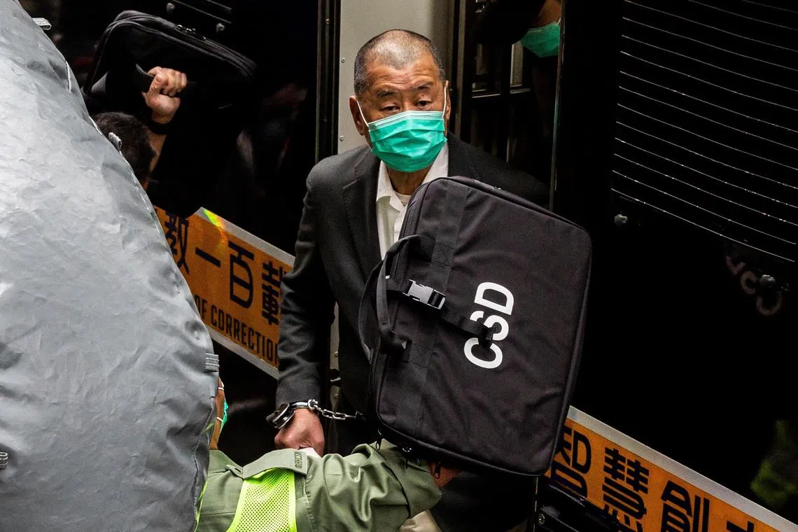 Hong Kong pro-democracy media tycoon Jimmy Lai received a fresh jail sentence of five years and nine months after being found guilty of fraud in a contractual dispute.