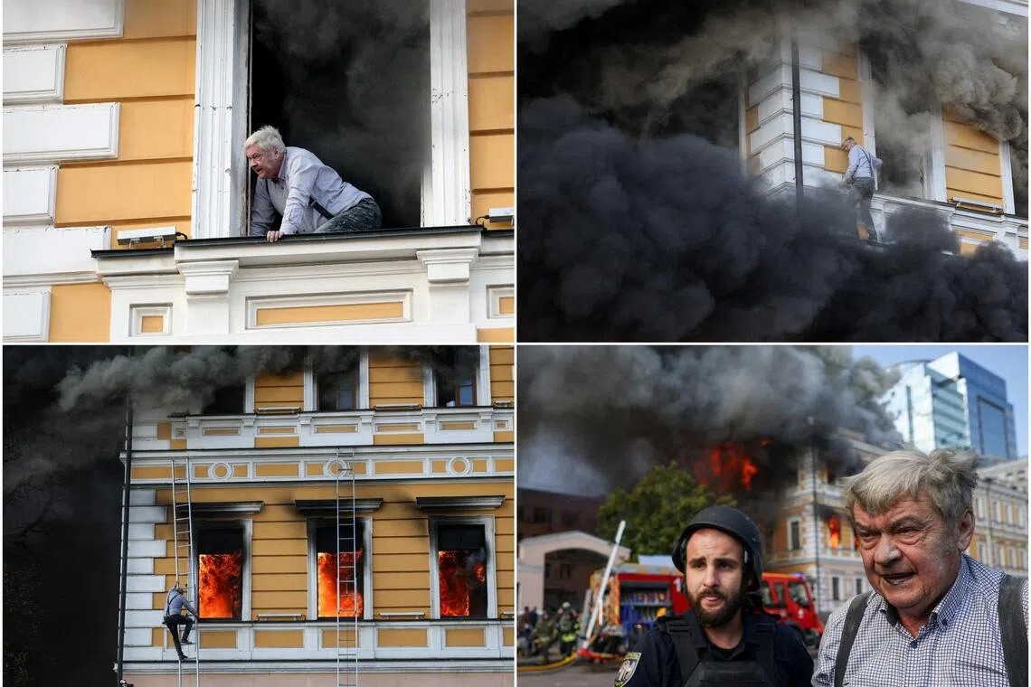 Trapped in inferno after Russian strike, Ukraine scientist climbed to safety