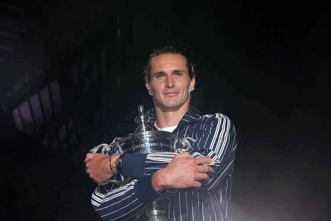 Alexander Zverev won his second Grand Slam at the US Open on Sept 13.