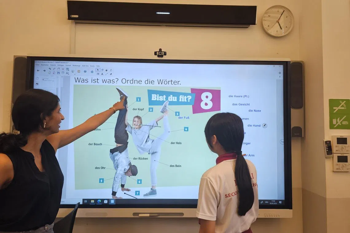 gclanguage - About 500 students from 21 secondary schools have enrolled in the Modular Third Language programme, which provides students opportunities to learn a third language, like French or German. 

Credit: Caitlyn Chan