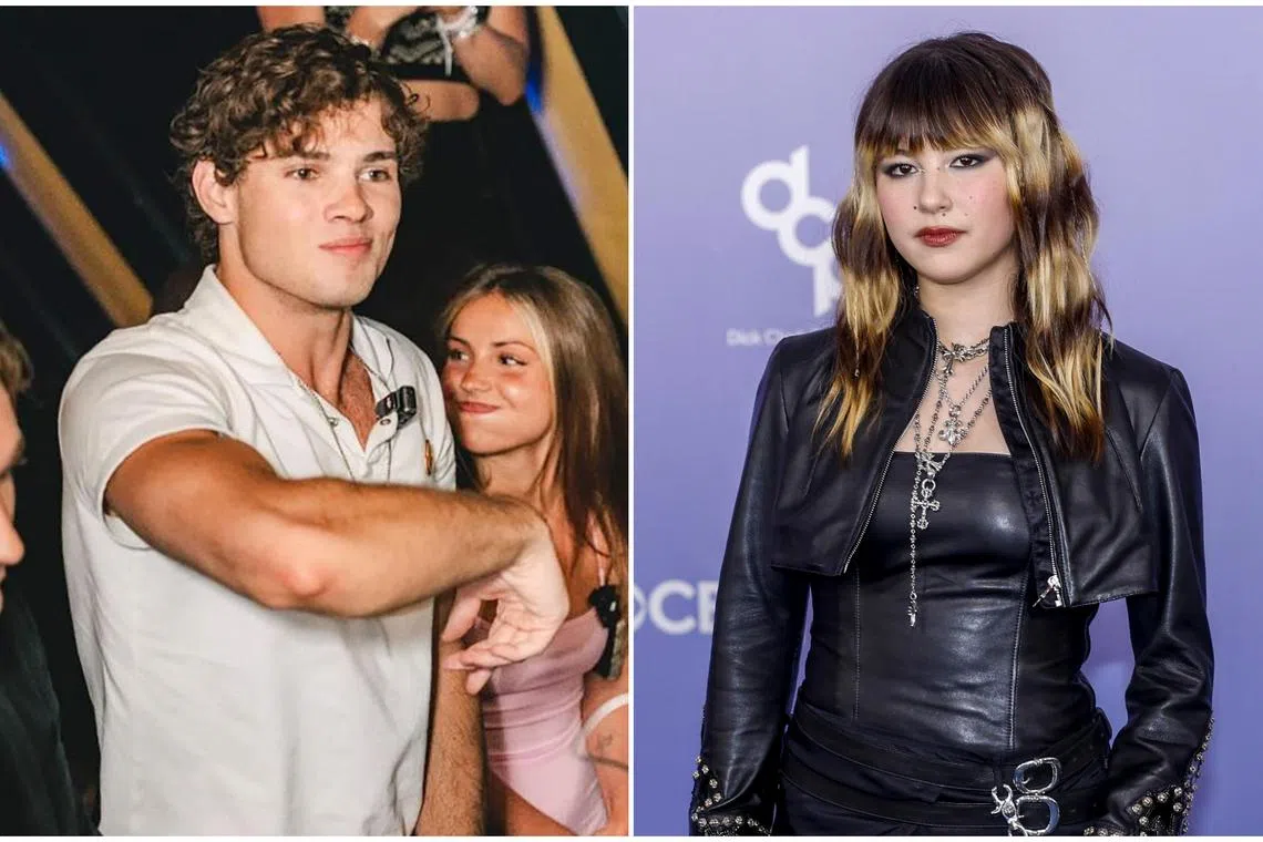 Braden Peters (left) is an American online streamer and "looksmaxxing" influencer, while Gold medal Olympic figure skater Alysa Liu once said her main goal at a competition was simply “to mog”.