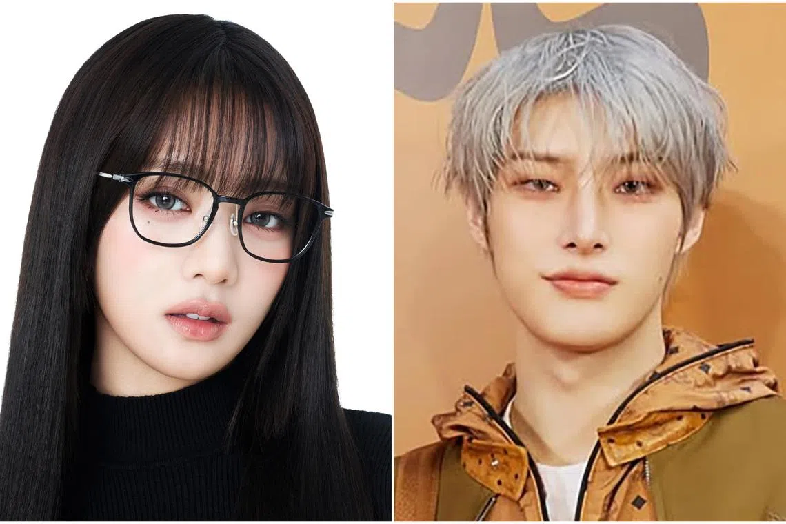 Minnie from I-dle (left) will be in town with her bandmates for their June 13 concert, while Mingi of Ateez will make his appearance at MCM's 50th anniversary pop-up. 