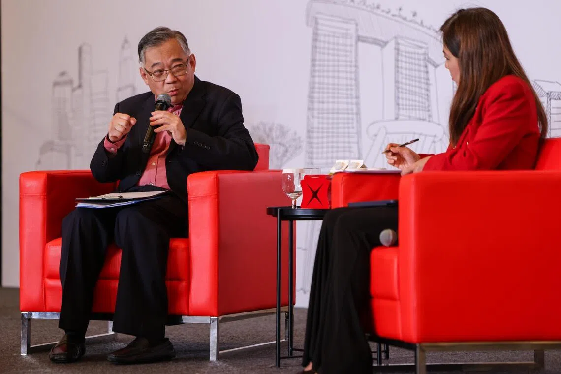 DPM Gan Kim Yong and DBS CEO Tan Su Shan spoke at the launch of a new DBS study on May 20. 
