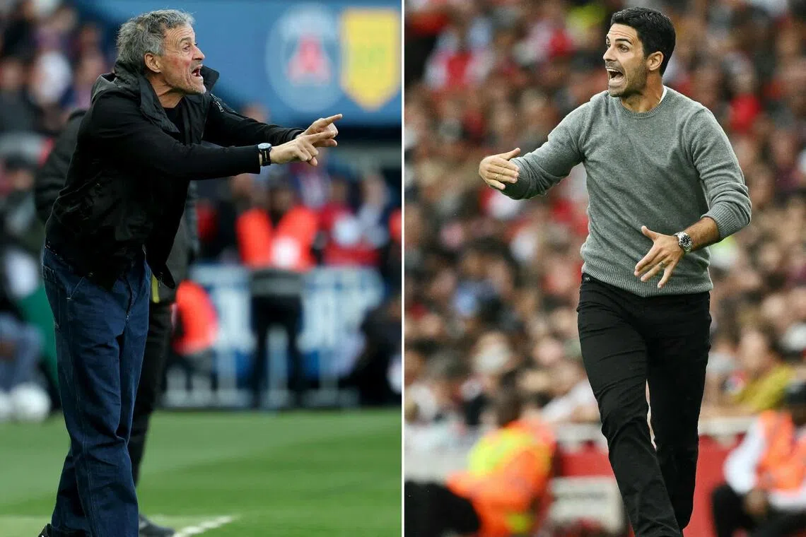 PSG coach Luis Enrique will come up against his fellow Spaniard and Arsenal manager Mikel Arteta in the Champions League final.