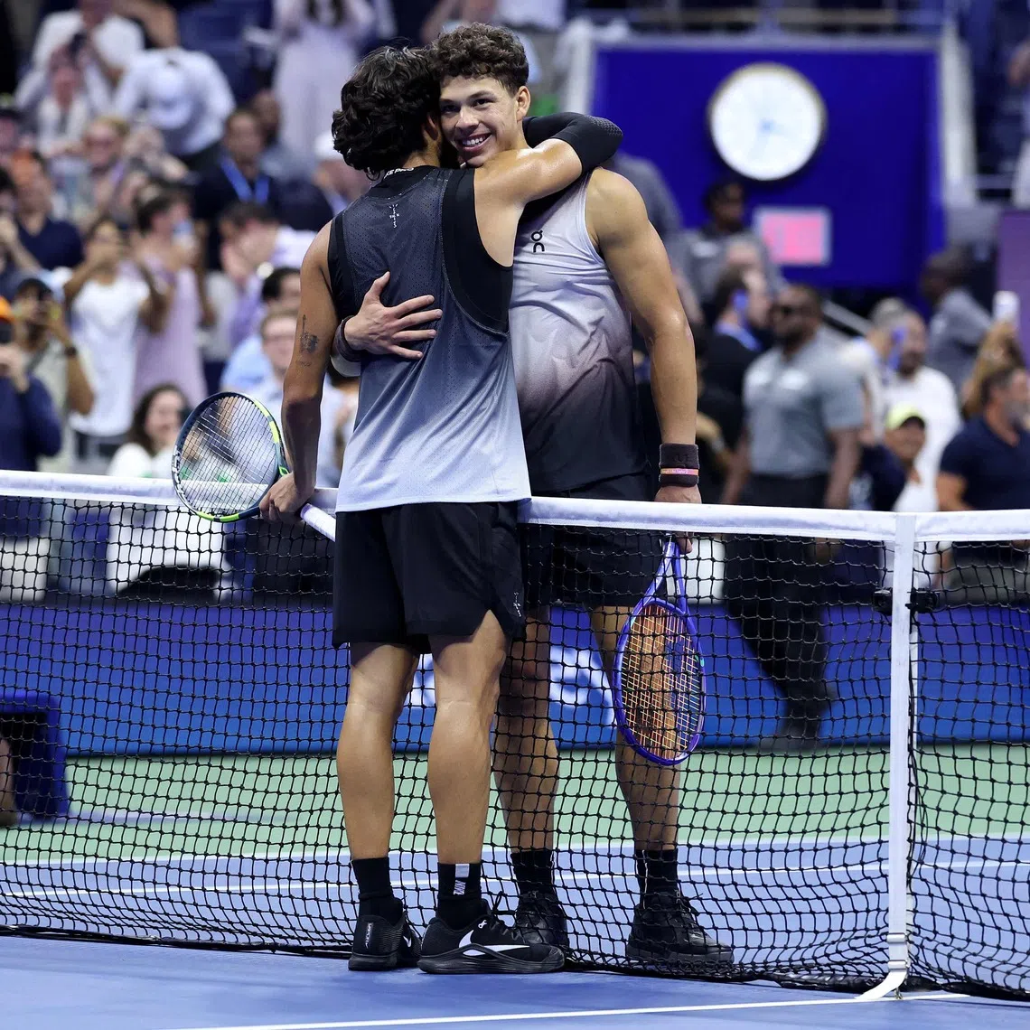 Ben Shelton claimed the biggest win of his career by stunning defending champion Carlos Alcaraz in a five-set thriller that finished at 3.33am.