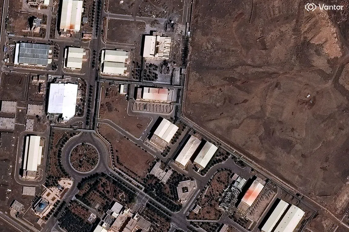 A satellite image shows a closer view of the Natanz Nuclear Facility with new building damage, amid the U.S.-Israeli conflict with Iran, near Natanz, Iran, March 2, 2026. Vantor/Handout via REUTERS