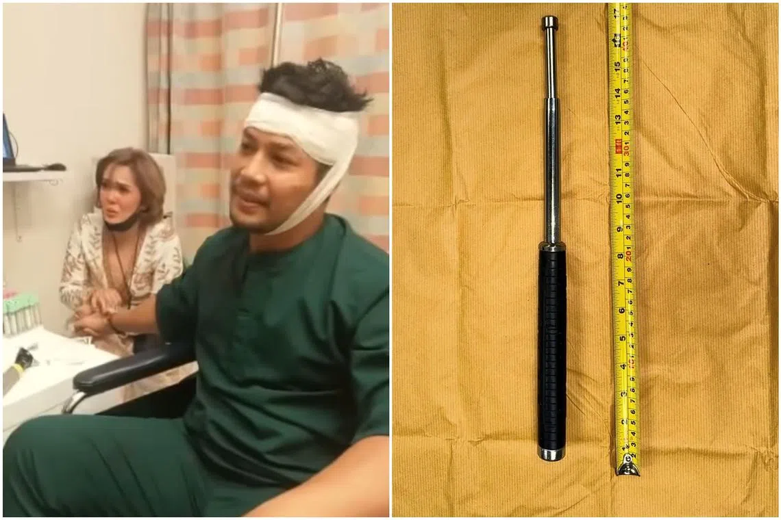 Malaysian actor Kamal Adli was rushed to Changi General Hospital after getting attacked by a man with a baton during a fan meet.