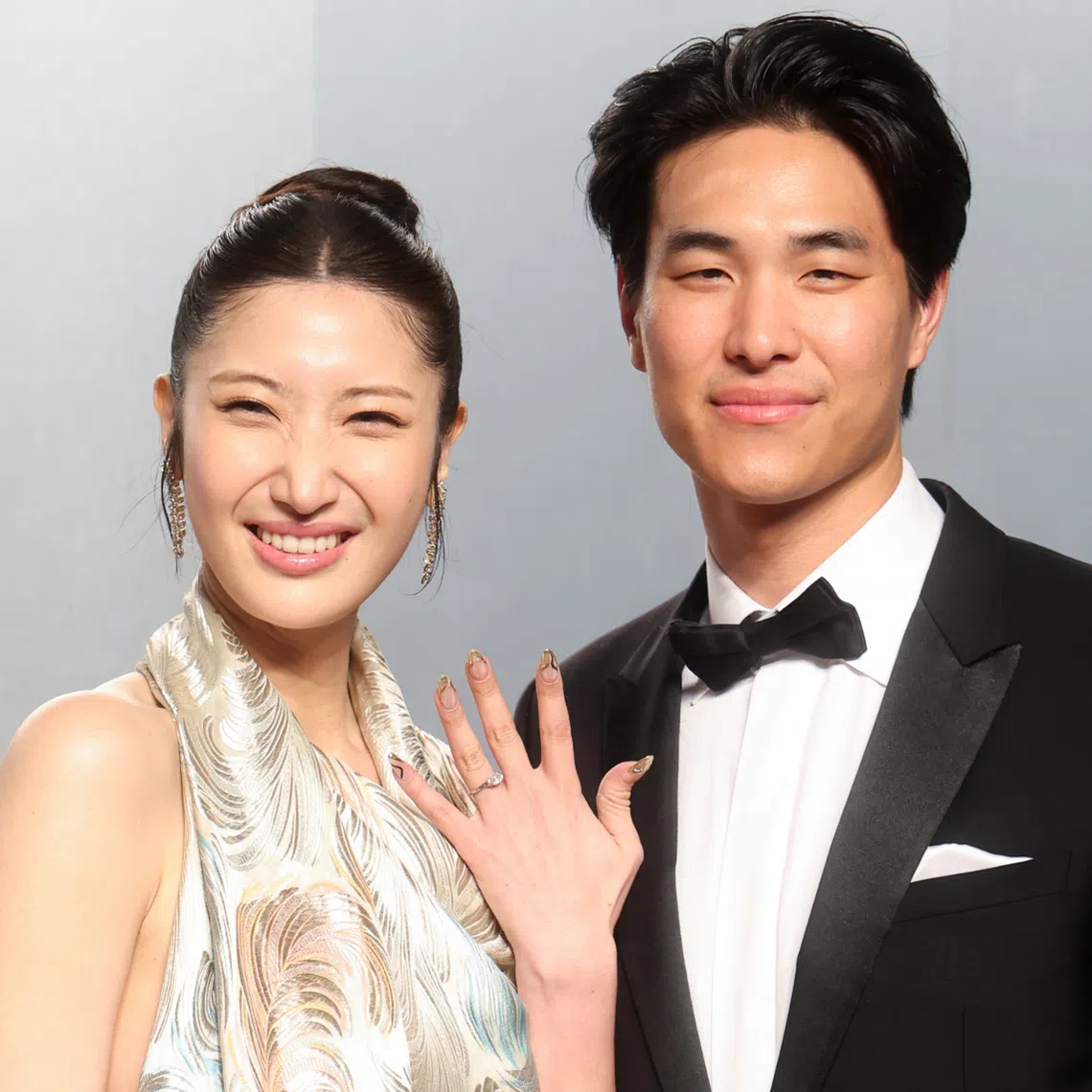 Ejae and Sam Kim at the 2026 Vanity Fair Oscar Party held at the Los Angeles County Museum of Art on March 15, 2026 in Los Angeles, California.
