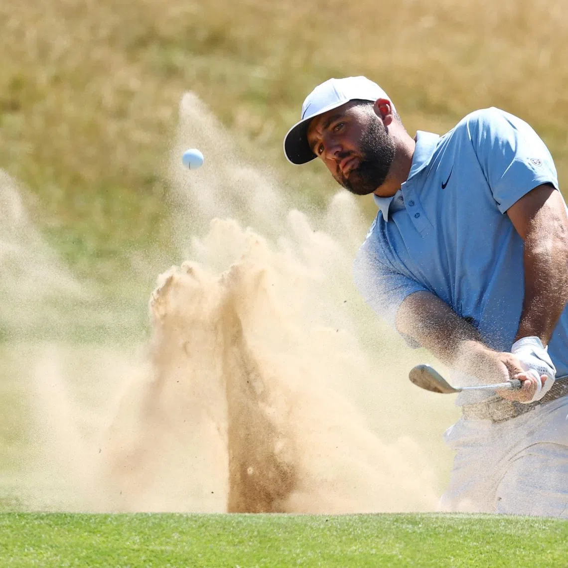 Golf - The 154th Open Championship - Royal Birkdale Golf Club, Southport, Britain - July 12, 2026 Scottie Scheffler of the U.S. during practice ahead of Open Championship REUTERS/Phil Noble