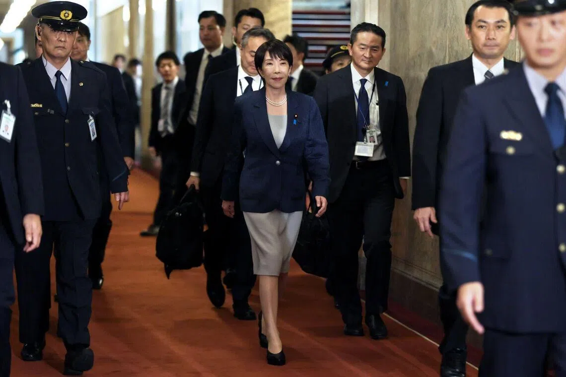 China’s Foreign Ministry spokesman Guo Jiakun referred to Japanese leader Sanae Takaichi by only her name at a news conference in September.