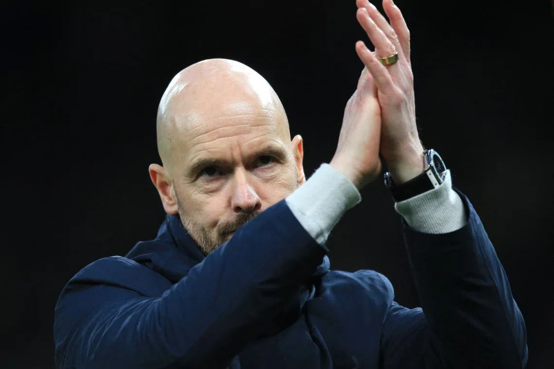 Manchester United's Dutch manager Erik ten Hag started his first season in charge with defeats by Brighton & Hove Albion and Brentford.