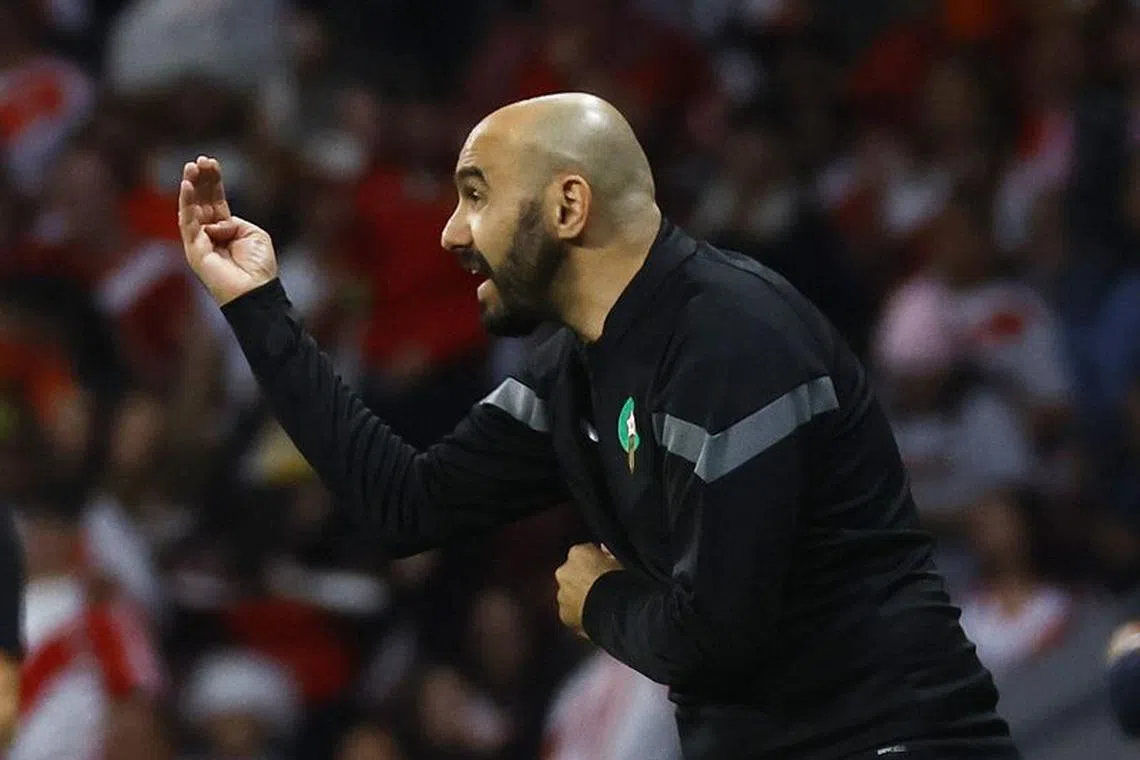Soccer Football - International Friendly - Morocco v Peru - Metropolitano, Madrid, Spain - March 28, 2023 Morocco coach Walid Regragui reacts REUTERS/Susana Vera/File photo