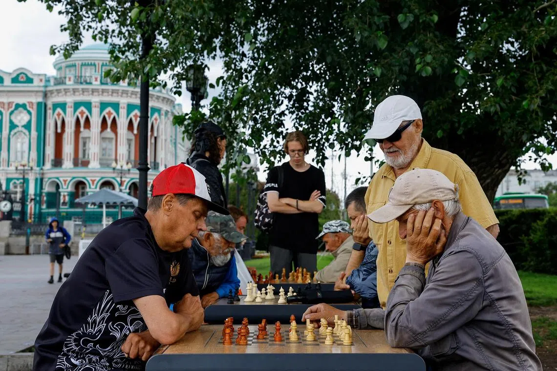 Chess is serious business in Russia, the writer says. More than a national pastime, it is the sport the country truly excels in.