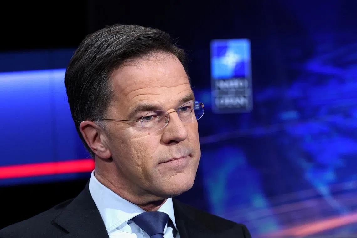 NATO Secretary General Mark Rutte reacts during a one-on-one interview with Reuters on the Iran crisis and Ukraine war, at the Alliance headquarters in Brussels, Belgium March 5, 2026.