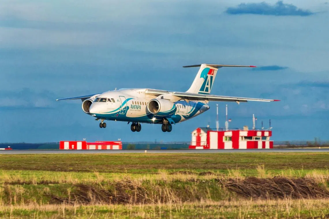 Shot said the plane, operated by the Angara airline, was headed for the town of Tynda in the Amur region bordering China.