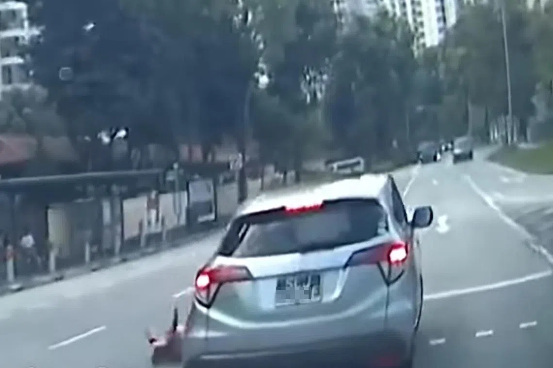 The elderly woman was conscious when taken to Khoo Teck Puat Hospital.