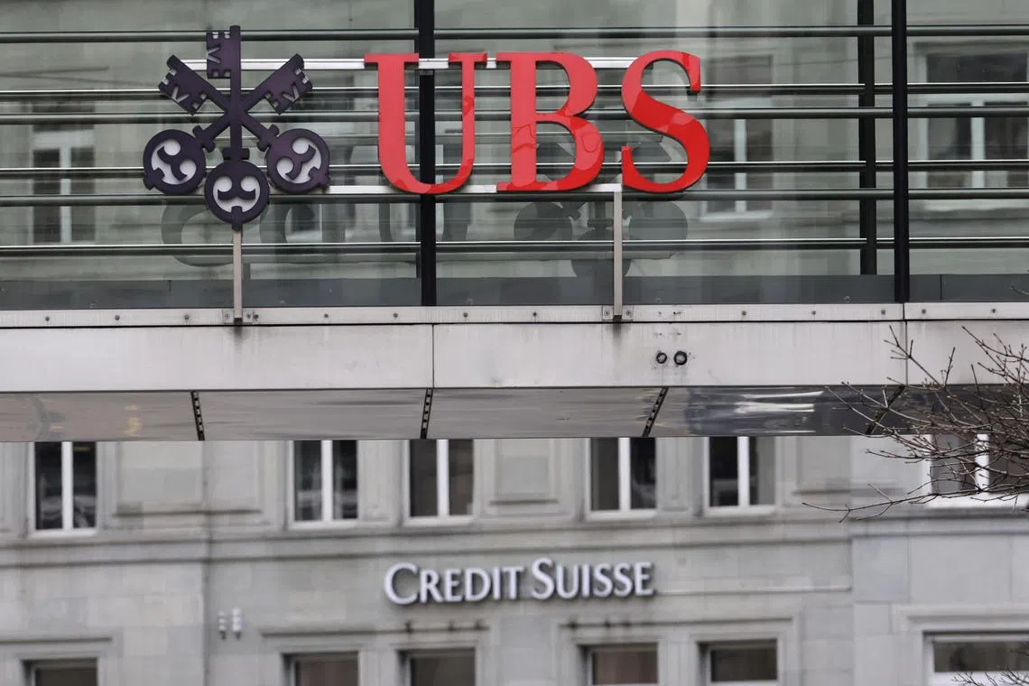 UBS agreed to buy long-time rival Credit Suisse for 3 billion Swiss francs (S$4.3 billion).