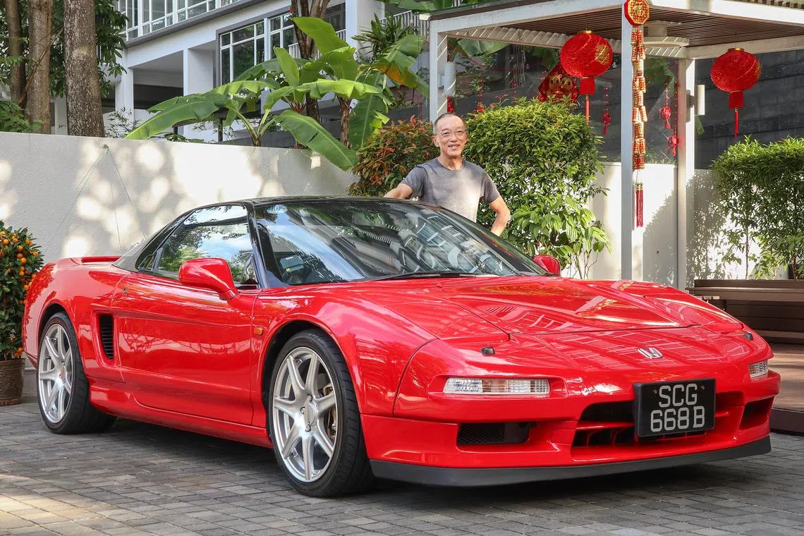 The Honda NSX has been Prof Cheng's daily car for the past 20 years.