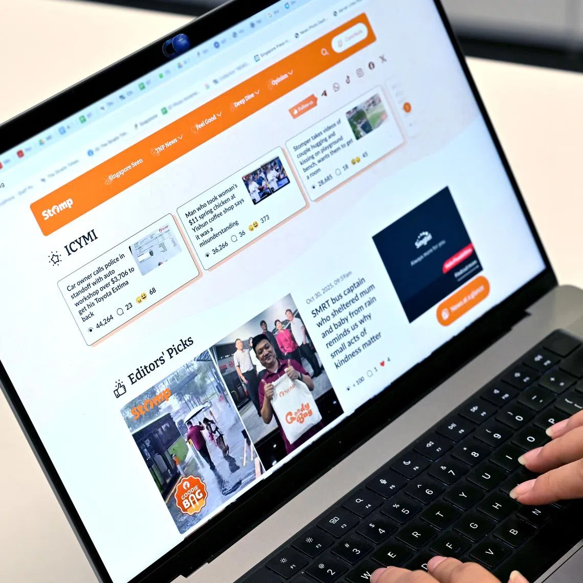 Pasir Ris-Changi GRC MP Valerie Lee had expressed concern in a parliamentary question about online platform Stomp, which is run by SPH Media.