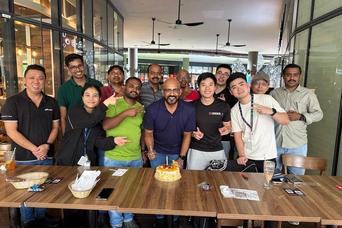 siti hanisah mustafah from singapore best employer micron technology pictured here at a teammate’s birthday celebration enjoying bonding with colleagues outside of work