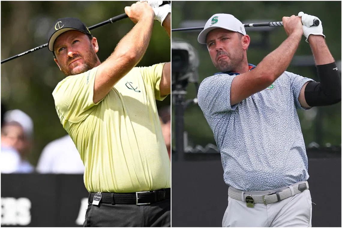 Graeme McDowell (left) finished joint-20th at the International Series England in August, while Charl Schwartzel claimed the inaugural LIV Golf London event in June 2022.