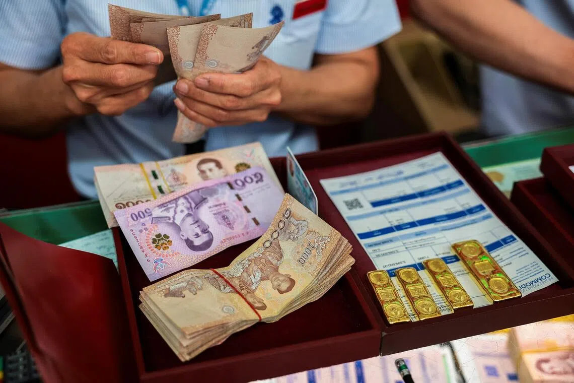 Against the Singapore dollar, the baht has weakened 3.4 per cent since the start of the Iran war on Feb 28.